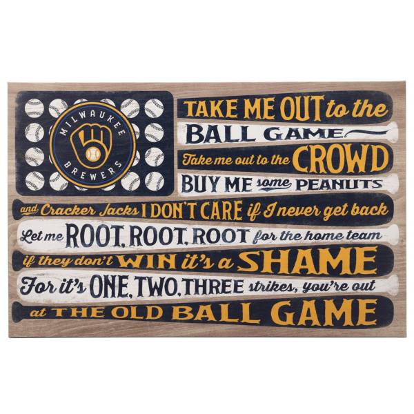 Open Road Milwaukee Brewers Ball Game Canvas product image