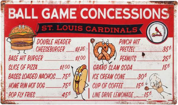Open Road St. Louis Cardinals Concessions Sign product image