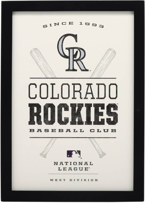 Open Road Colorado Rockies Framed Wood Sign product image