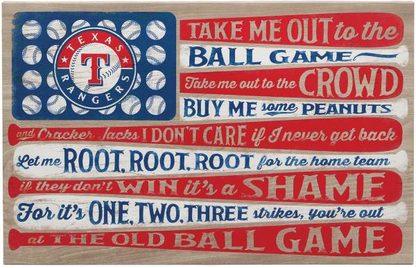 Open Road Texas Rangers Ball Game Canvas product image