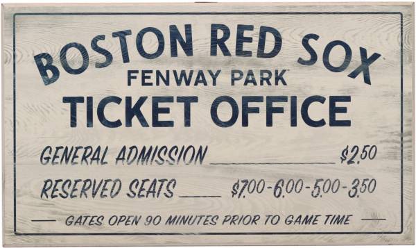 Open Road Boston Red Sox Ticket Office Sign | Dick's Sporting Goods