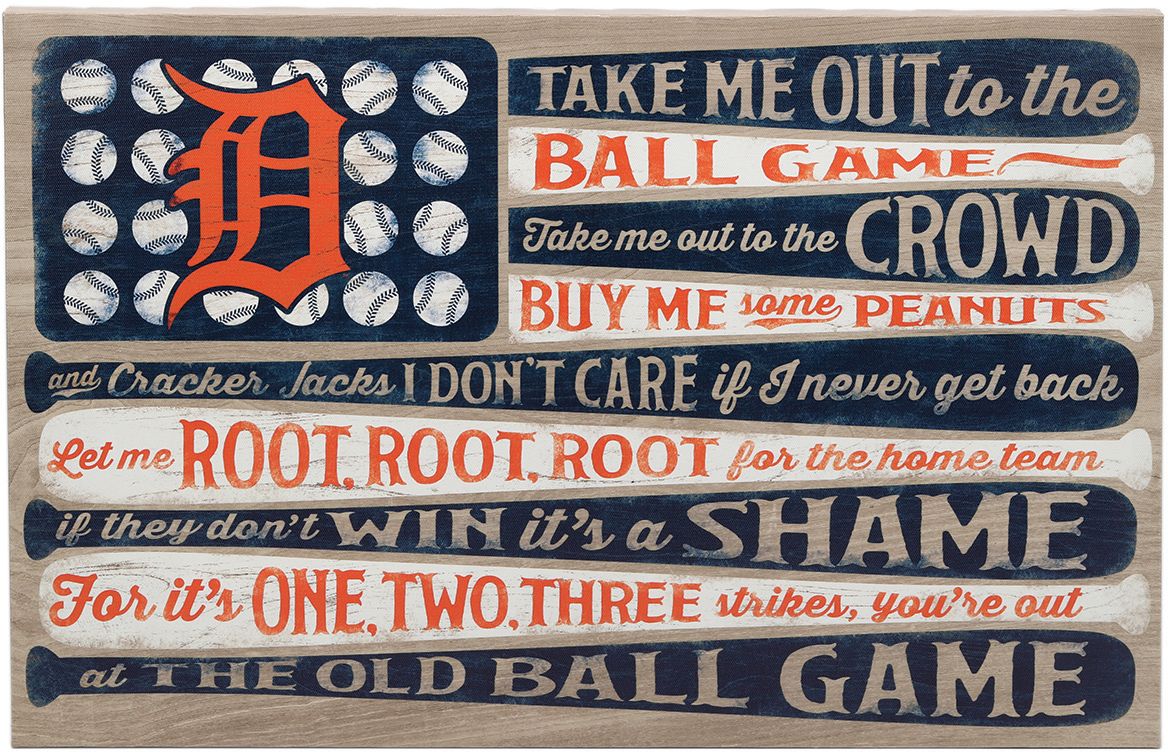 Open Road Detroit Tigers Ball Game Canvas