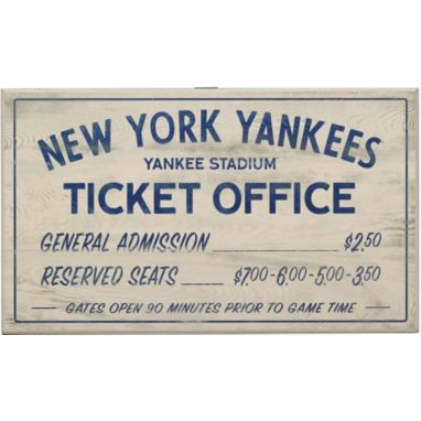sorry, Open Road New York Yankees Ticket Office Sign is currently out of stock