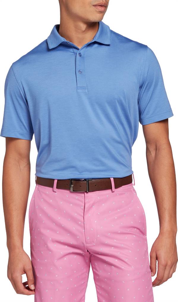 Walter Hagen Men's P11 Core Championship Stripe Double Dye Golf Polo