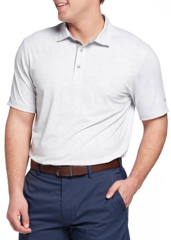 Walter Hagen Men's P11 Fluid Lines Print Golf Polo