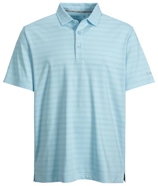 Walter Hagen Men's P11 Fine Line Texture Stripe Golf Polo