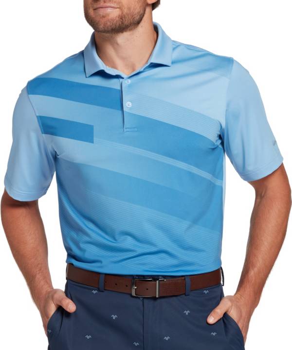 Walter Hagen Men's Slant Stripe Golf Polo