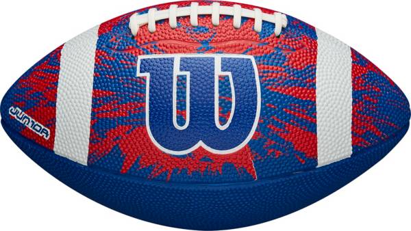 Wilson Deep Threat Junior Blue and Grey Football product image