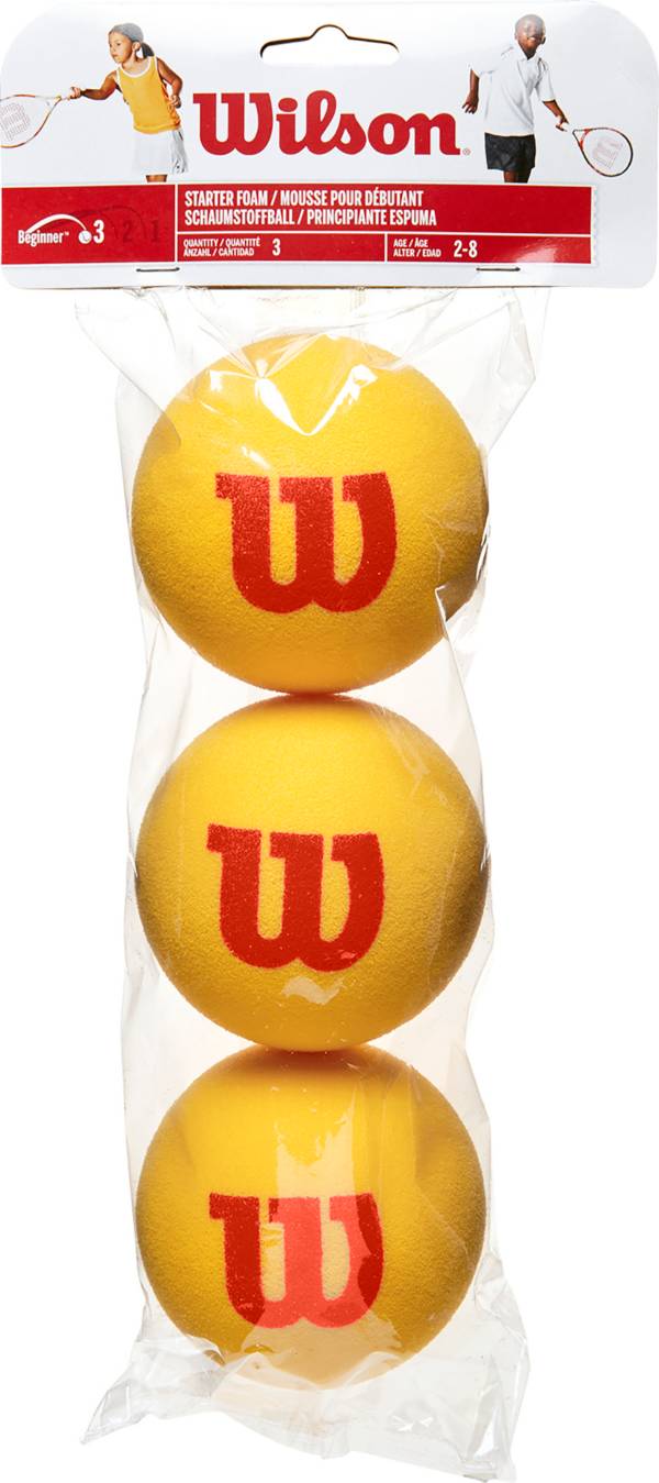 Wilson Starter Foam Tennis Balls 3 Pack Dick's Sporting Goods
