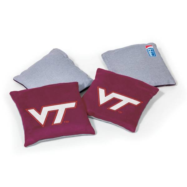 Wild Sports Virginia Tech Hokies 4 pack Bean Bag Set product image