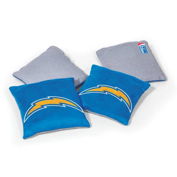 Wild Sports Los Angeles Chargers 4 pack Logo Bean Bag Set product image