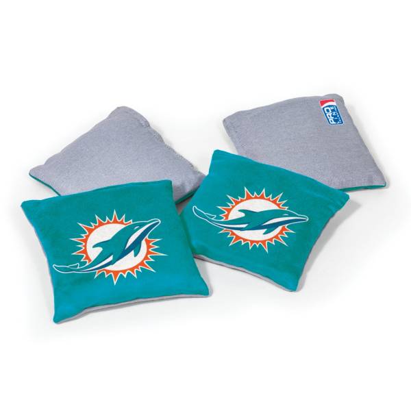 Wild Sports Miami Dolphins 4 pack Bean Bag Set product image
