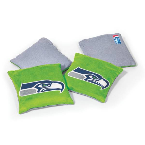 Wild Sports Seattle Seahawks 4 pack Logo Bean Bag Set product image