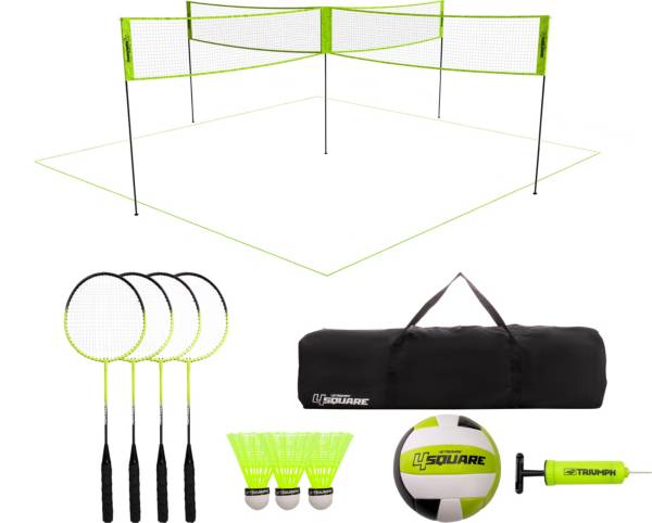 Triumph 4 Square Volleyball Badminton Set product image