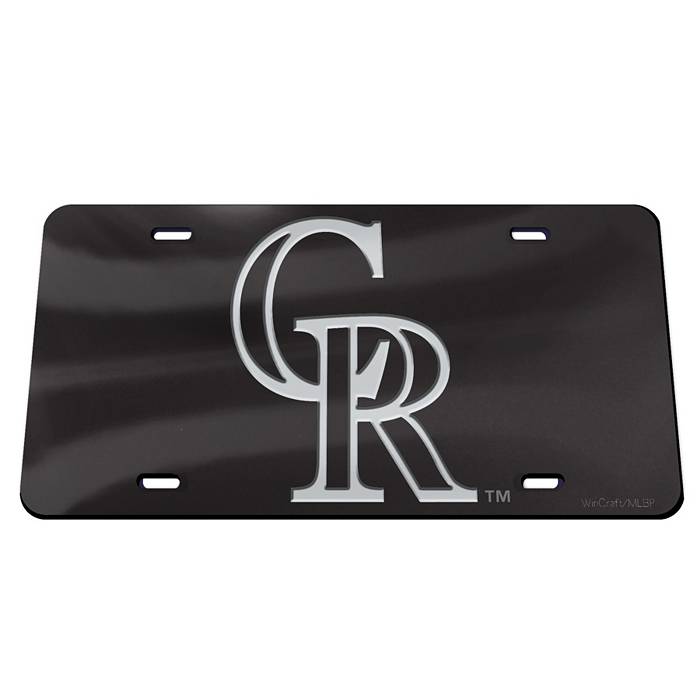 Colorado Rockies EZ View LBL Chrome Frame Metal License Plate Tag Cover  Baseball