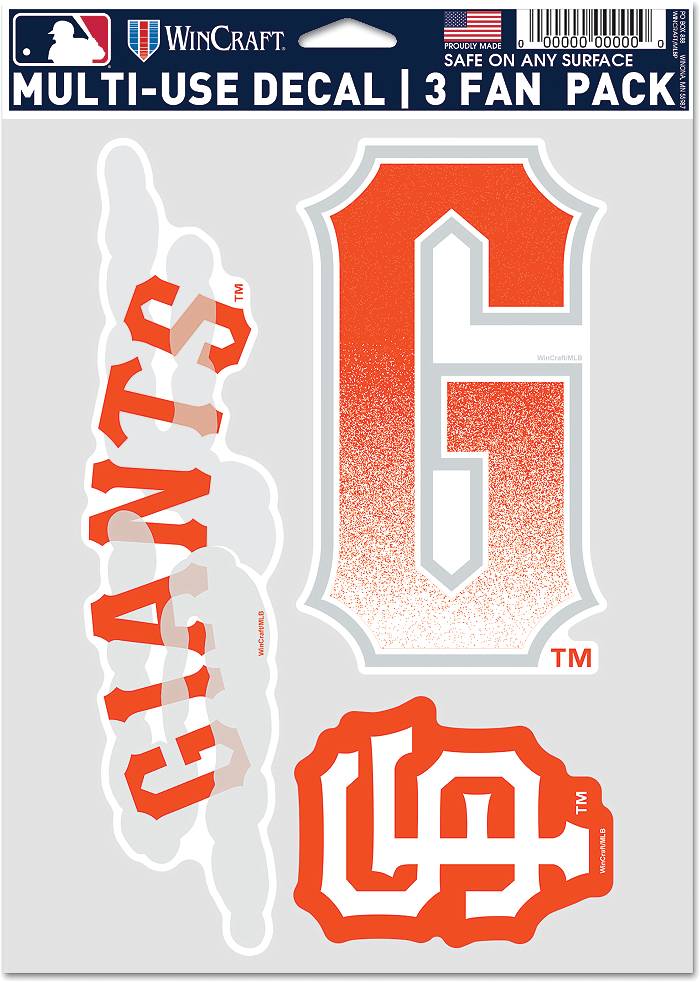 WinCraft San Francisco Giants 2021 City Connect 3-Pack Decal