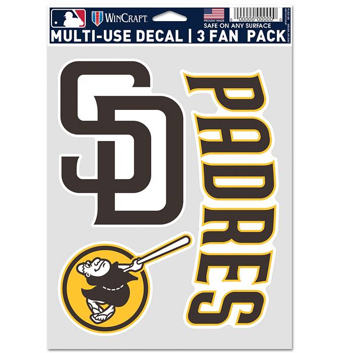 WinCraft San Diego Padres 3-Pack Decal