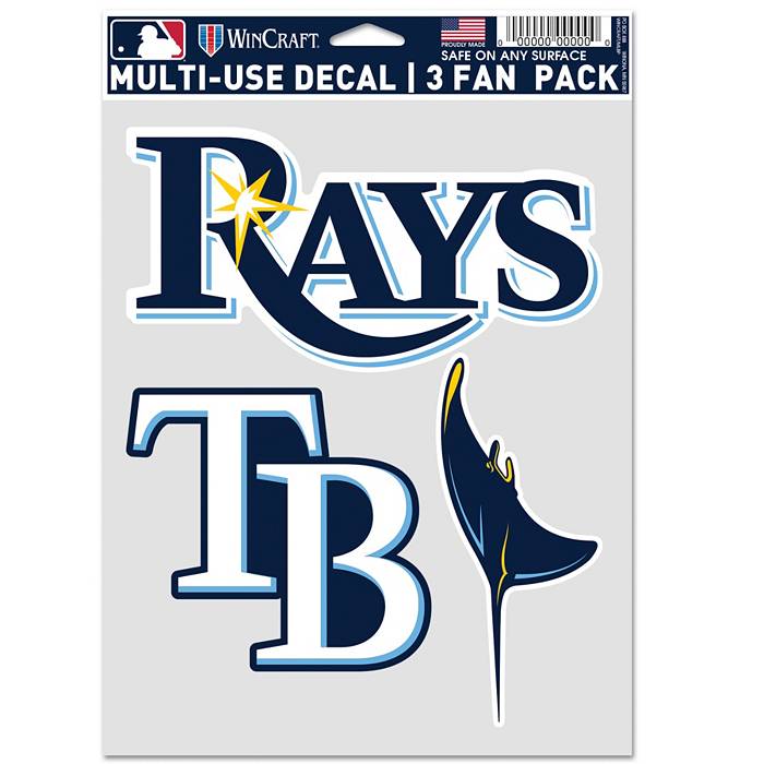 WinCraft Tampa Bay Rays 3-Pack Decal