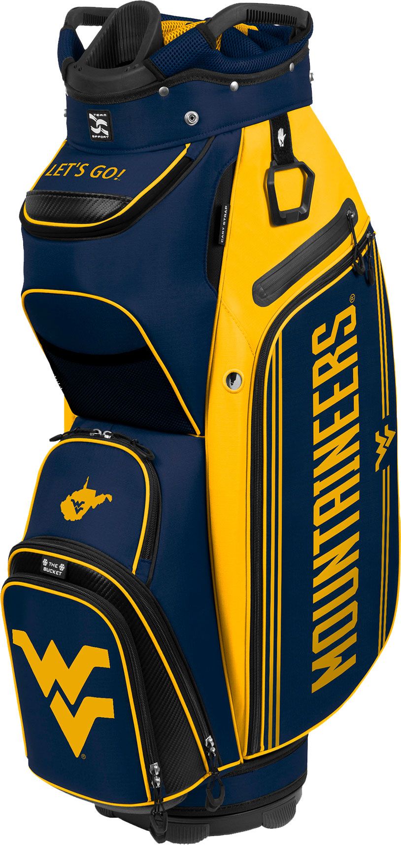 Team Effort West Virginia Mountaineers Bucket III Cooler Cart Bag Sansujyuku sansujyuku.com