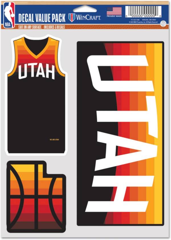 WinCraft 2021-22 City Edition Utah Jazz 3-Pack Decal