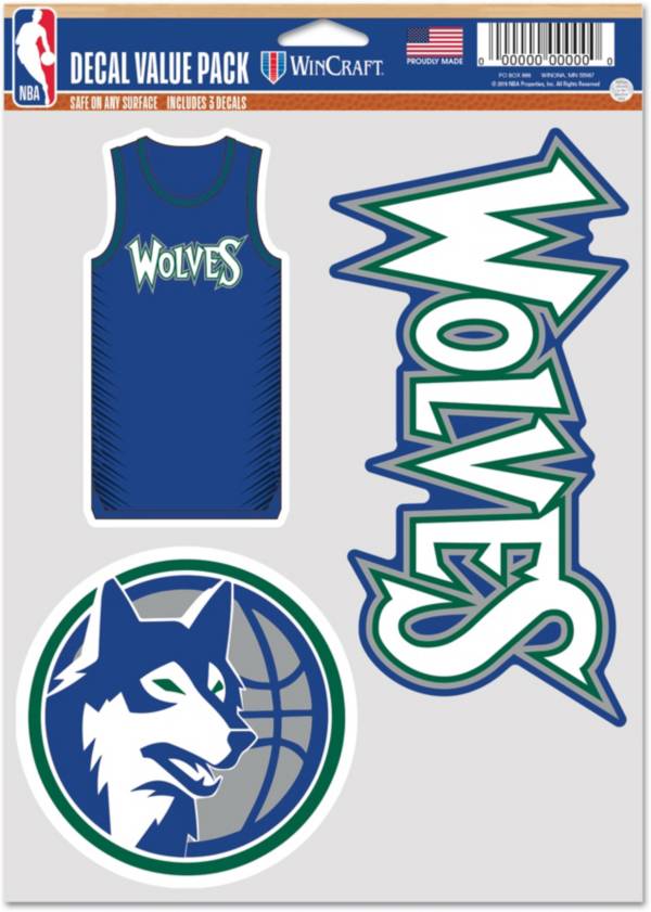 WinCraft 2021-22 City Edition Minnesota Timberwolves 3-Pack Decal