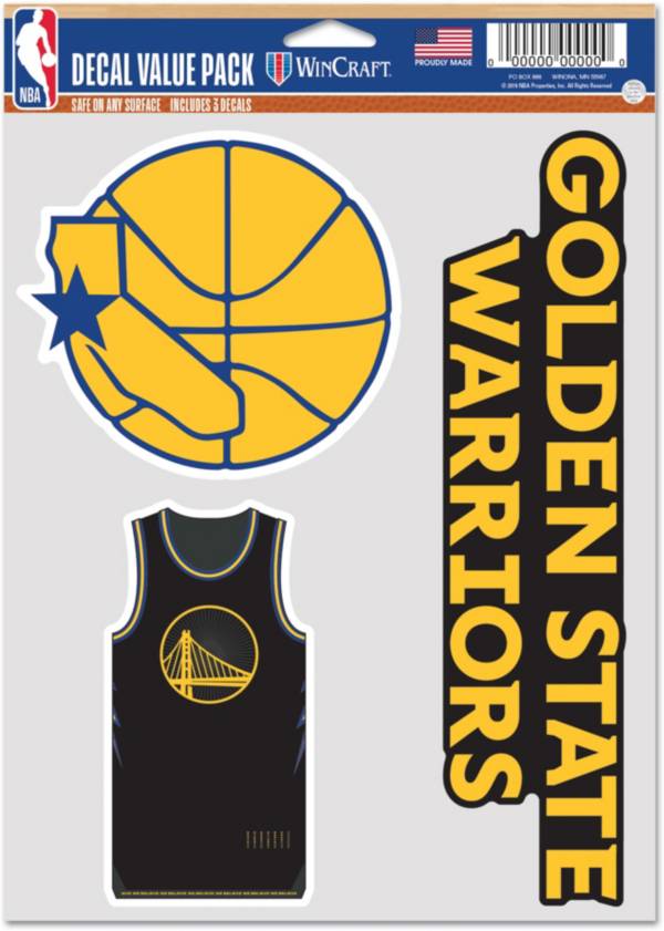 WinCraft 2021-22 City Edition Golden State Warriors 3-Pack Decal