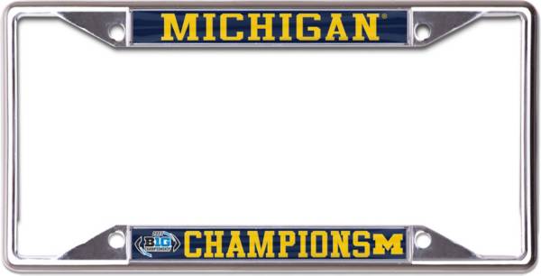 WinCraft 2021 Big Ten Football Champions Michigan Wolverines License Plate Frame