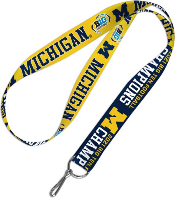 WinCraft 2021 Big Ten Football Champions Michigan Wolverines Lanyard