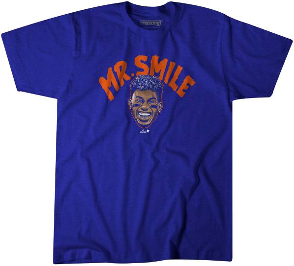 BreakingT Men's Mr. Smile Blue T-Shirt product image