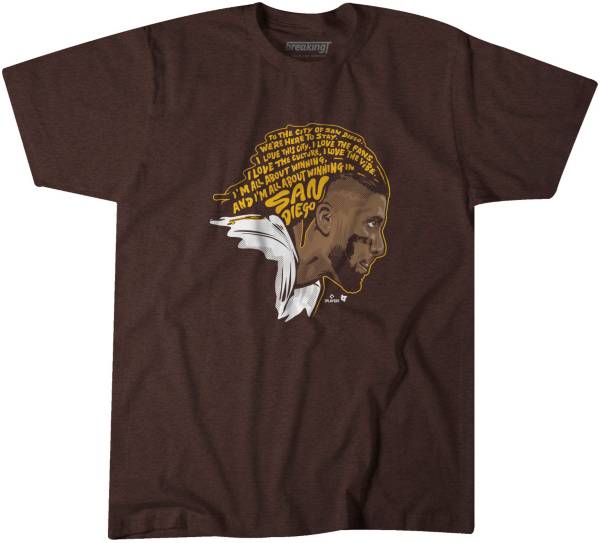BreakingT Men's ‘Fernando Here to Stay' Brown T-Shirt
