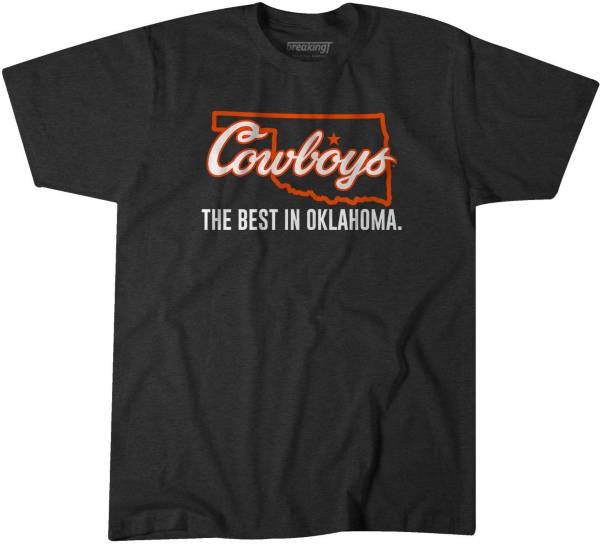 BreakingT Men's Oklahoma State Cowboys Black Best in Oklahoma T-Shirt