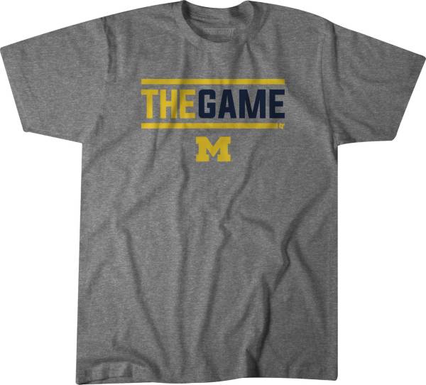 BreakingT Men's Michigan Wolverines Grey 'The Game' T-Shirt