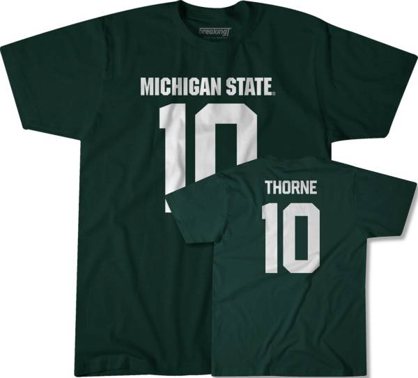 BreakingT Michigan State Spartans Green Payton Thorne #10 T-Shirt product image