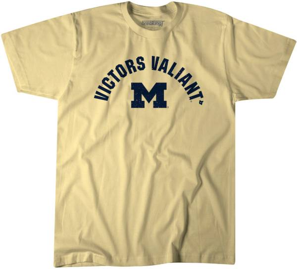 BreakingT Men's Michigan Wolverines Maize Victors Valiant T-Shirt
