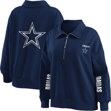 sorry, WEAR by Erin Andrews Women's Dallas Cowboys Navy Half-Zip Pullover is currently out of stock