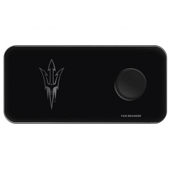 Fan Brander Arizona State Sun Devils 3-in-1 Glass Wireless Charging Pad product image