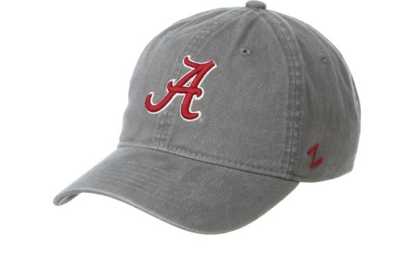 Zephyr Men's Alabama Crimson Tide Grey Scholarship Adjustable Hat