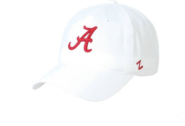 Zephyr Men's Alabama Crimson Tide White Scholarship Adjustable Hat
