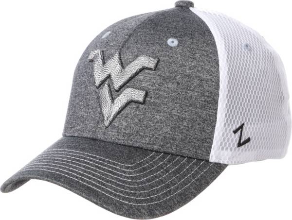 Zephyr Men's West Virginia Mountaineers Grey Sugarloaf Fitted Hat