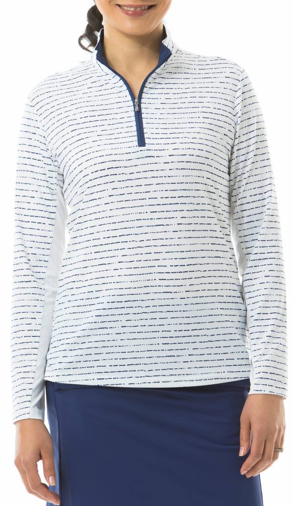 San Soleil Women's SolShine Mock Neck Long Sleeve Golf Shirt product image