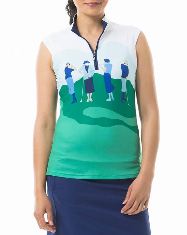 SanSoleil Women's SolCool ¼ Zip Sleeveless Golf Top product image