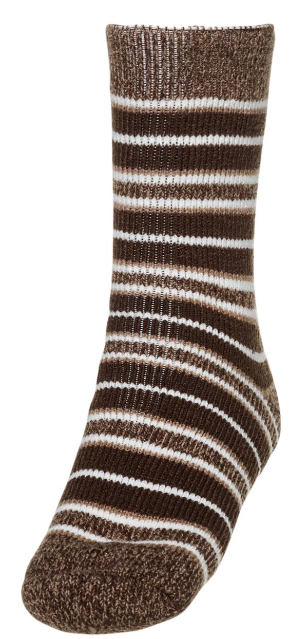 Northeast Outfitters Men's Cozy Cabin Brushed Heather Striped Crew Socks product image