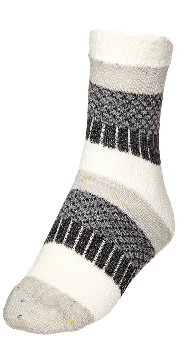 Northeast Outfitters Men's Cozy Cabin Textured Stripe Crew Socks