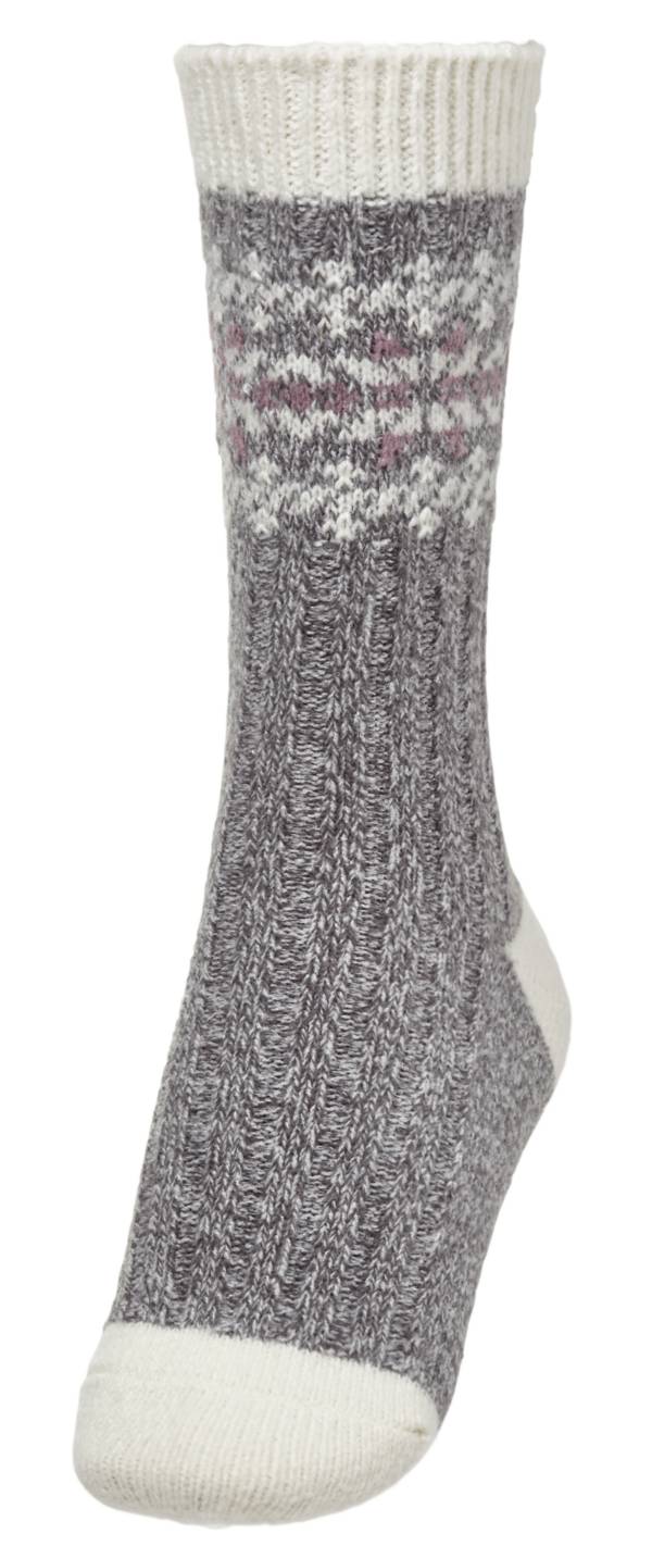 Northeast Outfitters Women's Cozy Cabin Ribbed Fair Isle Boot Socks