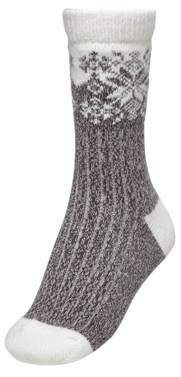 Northeast Outfitters Women's Cozy Cabin Snowflake Print Boot Socks