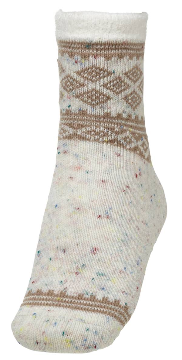 Northeast Outfitters Women's Aztec Verbiage Cozy Cabin Socks