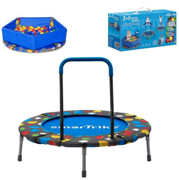 SmarTrike USA Kids' 3-in-1 Folding Activity Center Trampoline product image