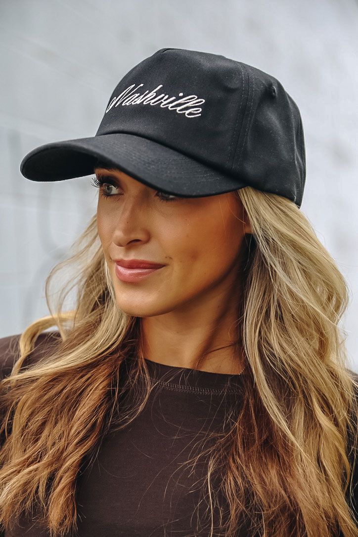 Nash Adult Nashville Black Script Unstructured Hat product image