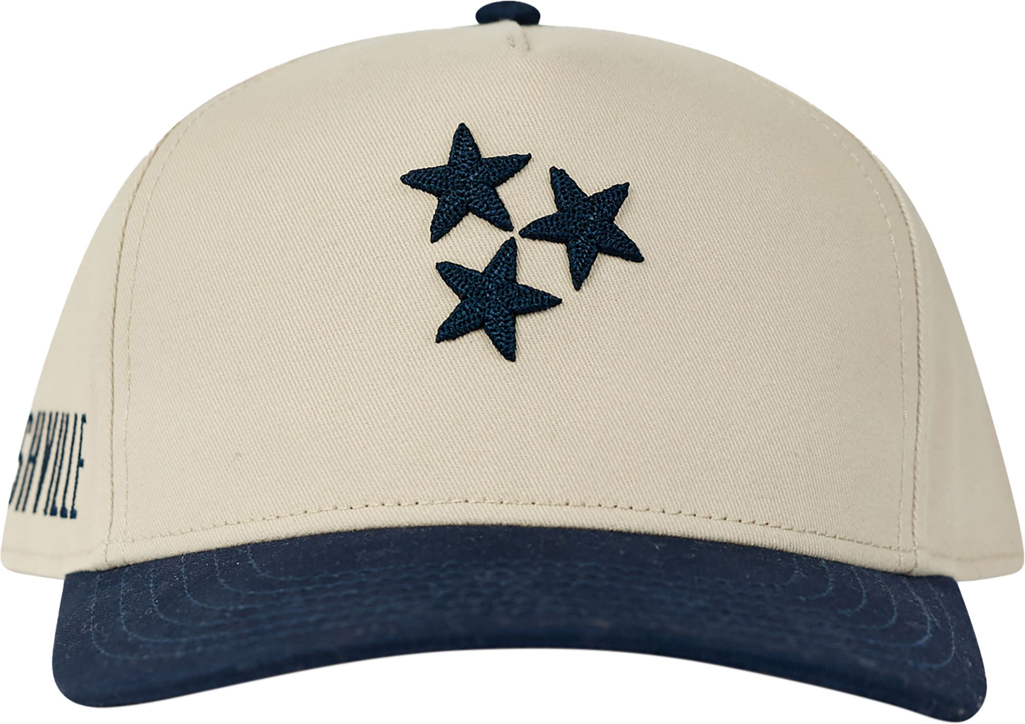 Nash Adult Nashville Navy/Cream 3 Star Chain Stich Snapback Hat product image