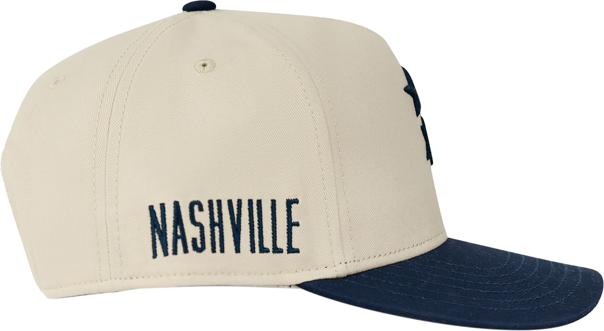 Nash Adult Nashville Navy/Cream 3 Star Chain Stich Snapback Hat product image